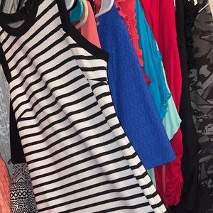 Black and white Striped dress